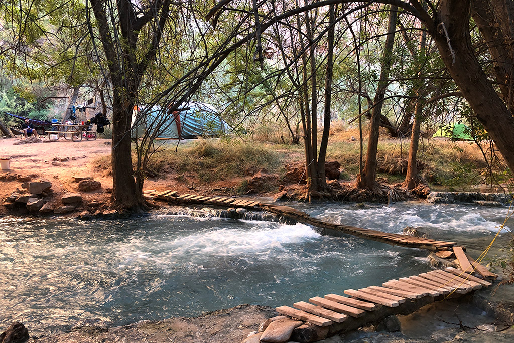 Campground in Havasu Falls.