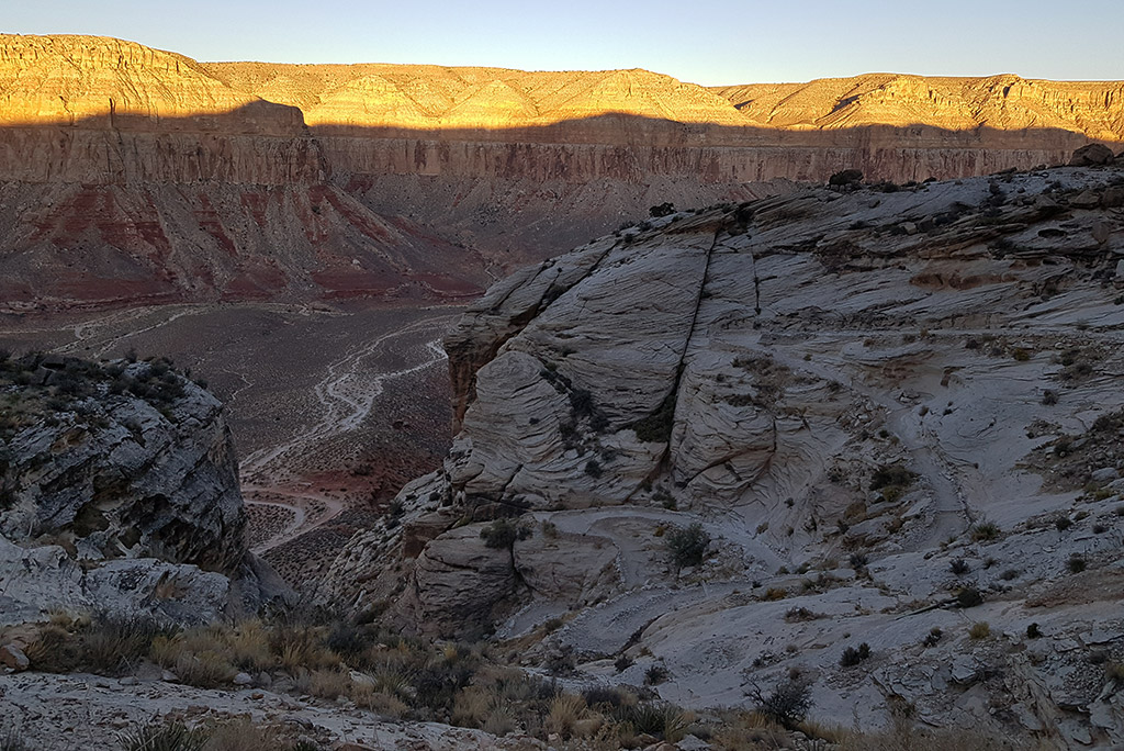 Hike to Havasu Falls: trailhead at Hualapai Hilltop.