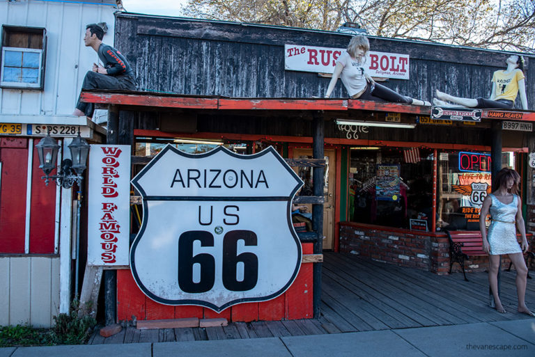 Best Route 66 Towns in Arizona: Williams, Flagstaff, Seligman, Hackberry + Must-See Stops