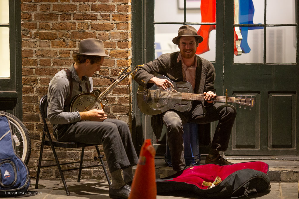 band on the street in New Orleans.