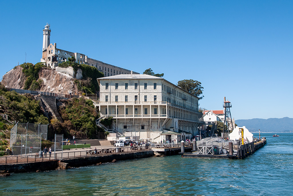 Alcatraz Island and prison.