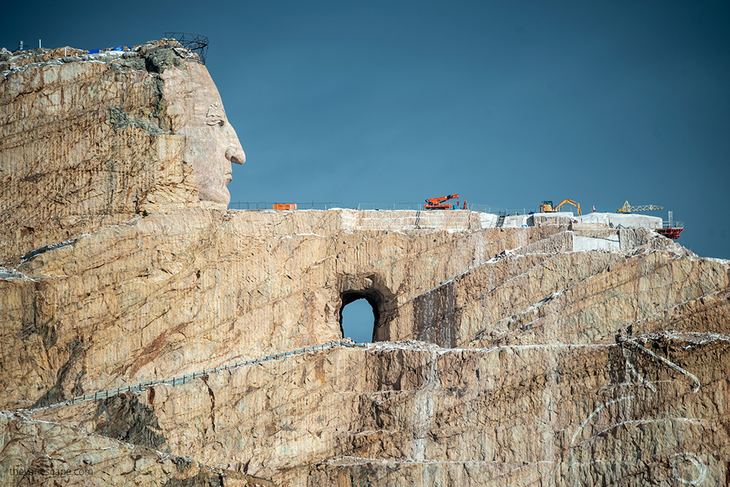 Crazy Horse Memorial in South Dakota.