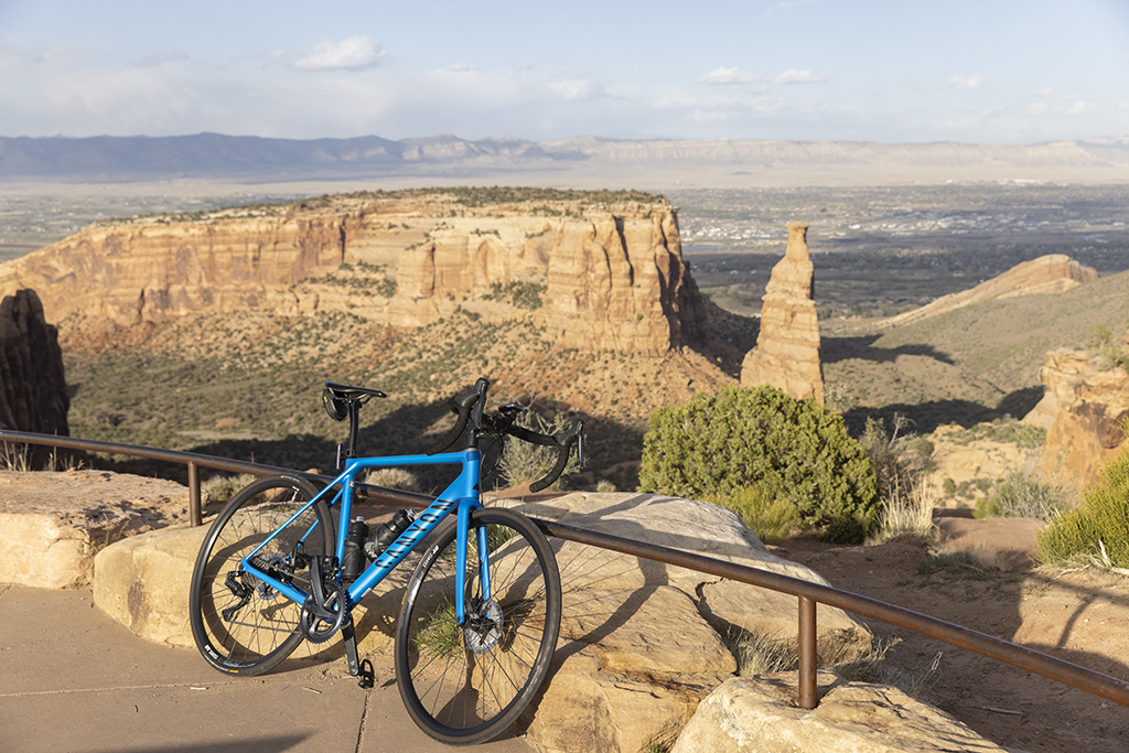 Cycling in colorado national monument.
