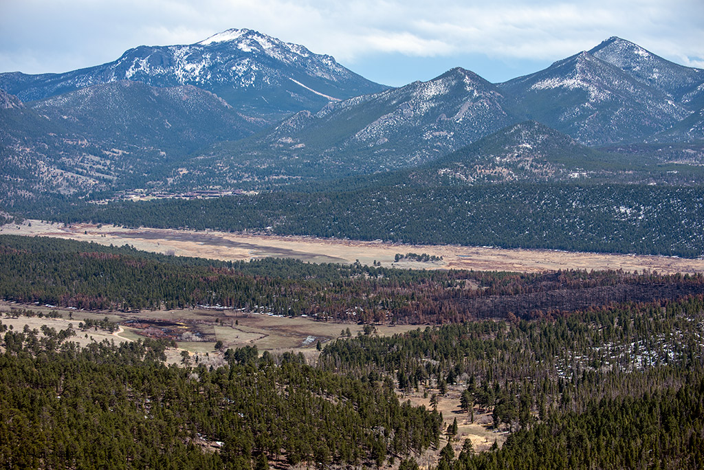 The stunning view of Rocky Mountains.