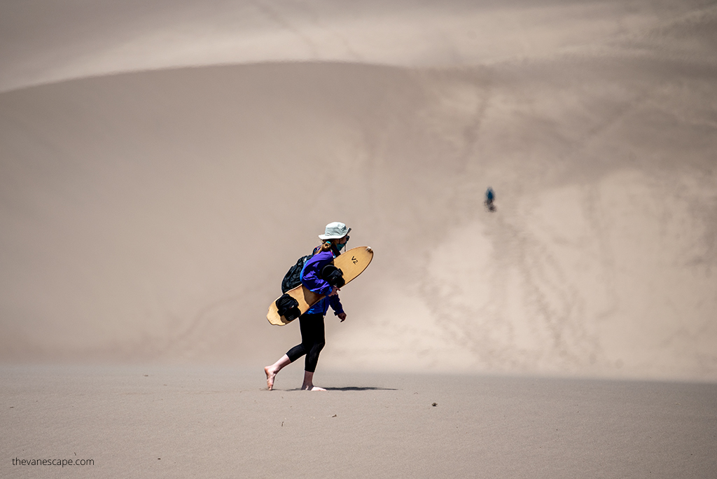 Sand Boarding in Great Sand Dunes 