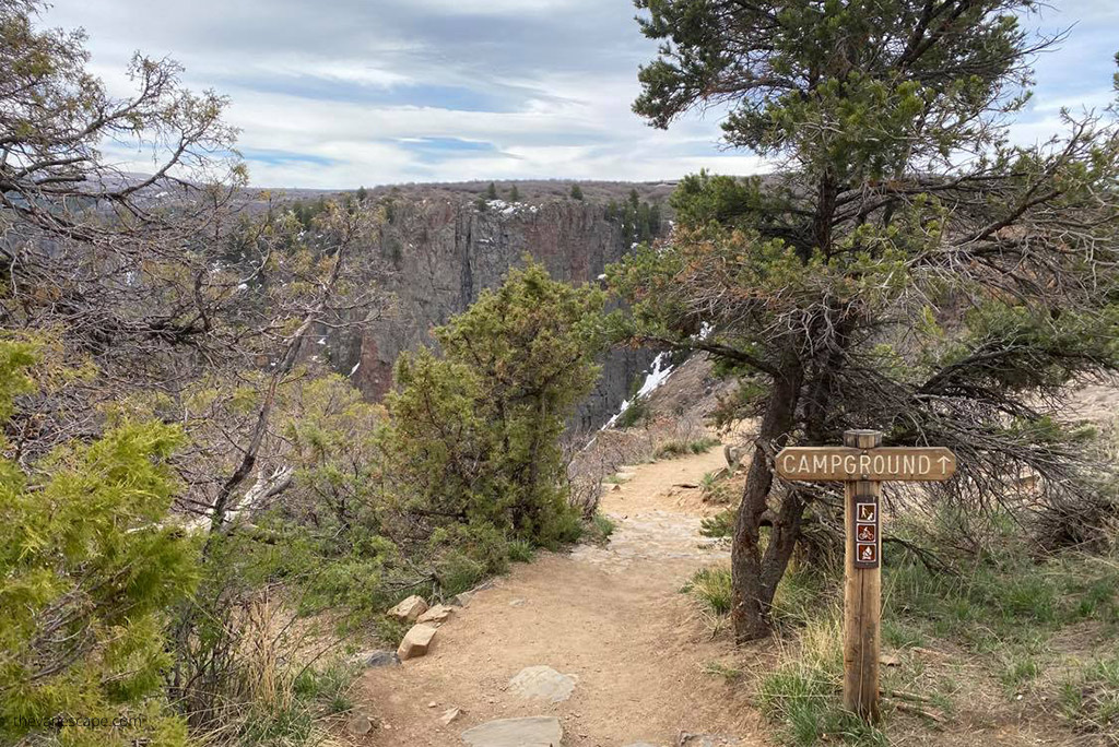 campground on the South Rim of Black Canyon