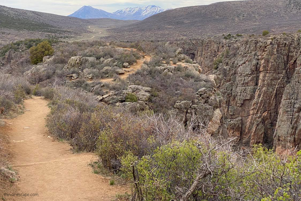 hiking trail in Black Canyon of the Gunnison