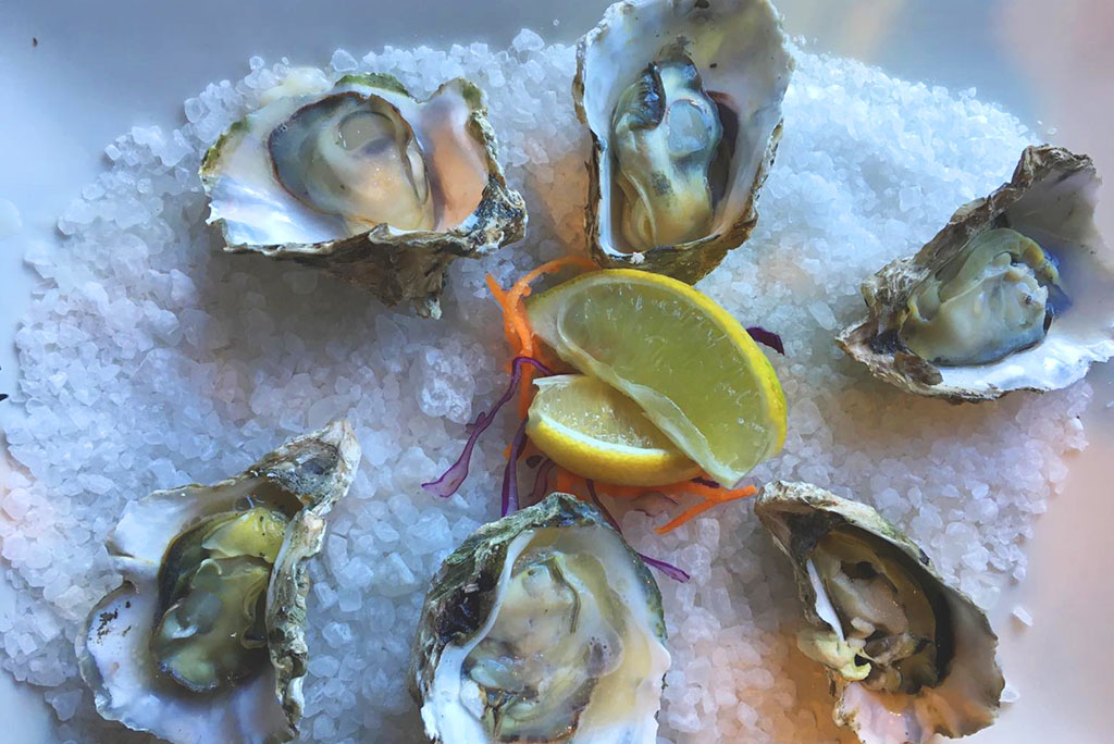 Point Reyes Station - seafood tour - fresh oysters.