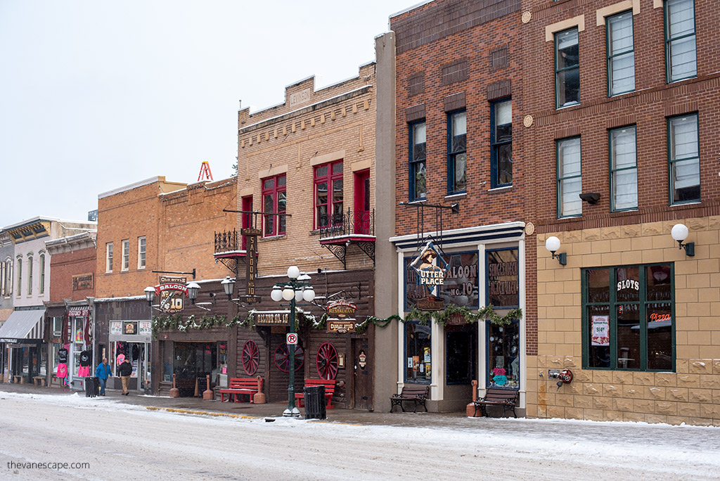 Main street in Deadwood South Dakota