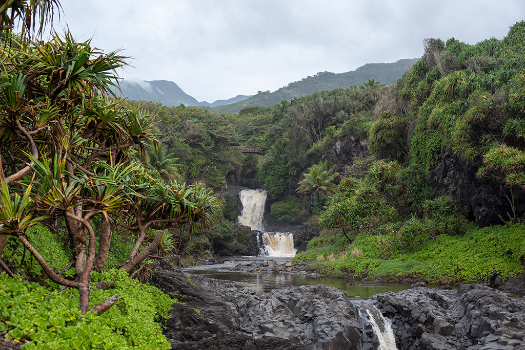 Seven Sacred Pools on Maui - ‘Ohe’o Gulch between jungle
