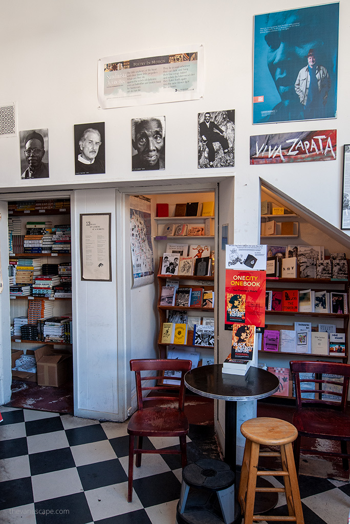 City Lights Bookstore.