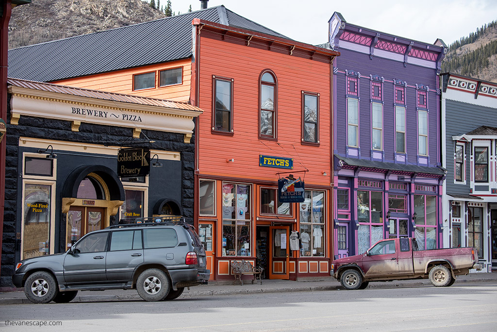 Historic buildlings in Silverton Colorado.