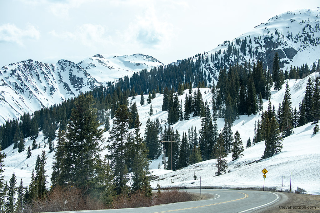 The mountain road.