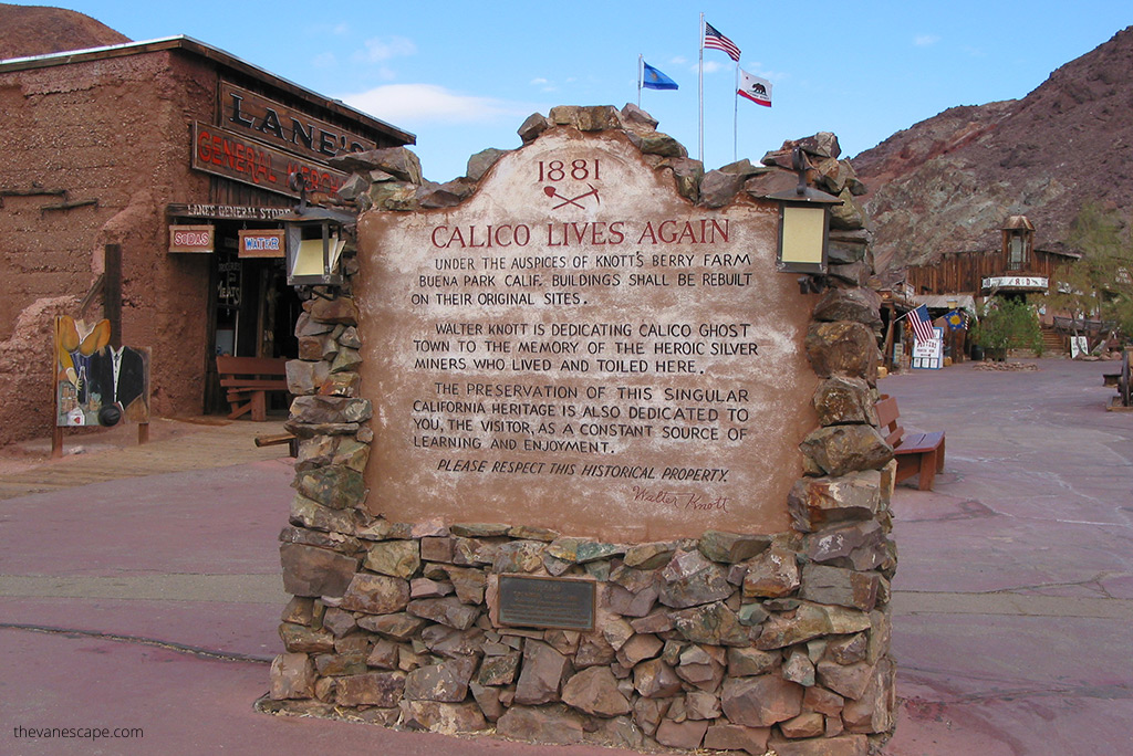 entrance to the park.