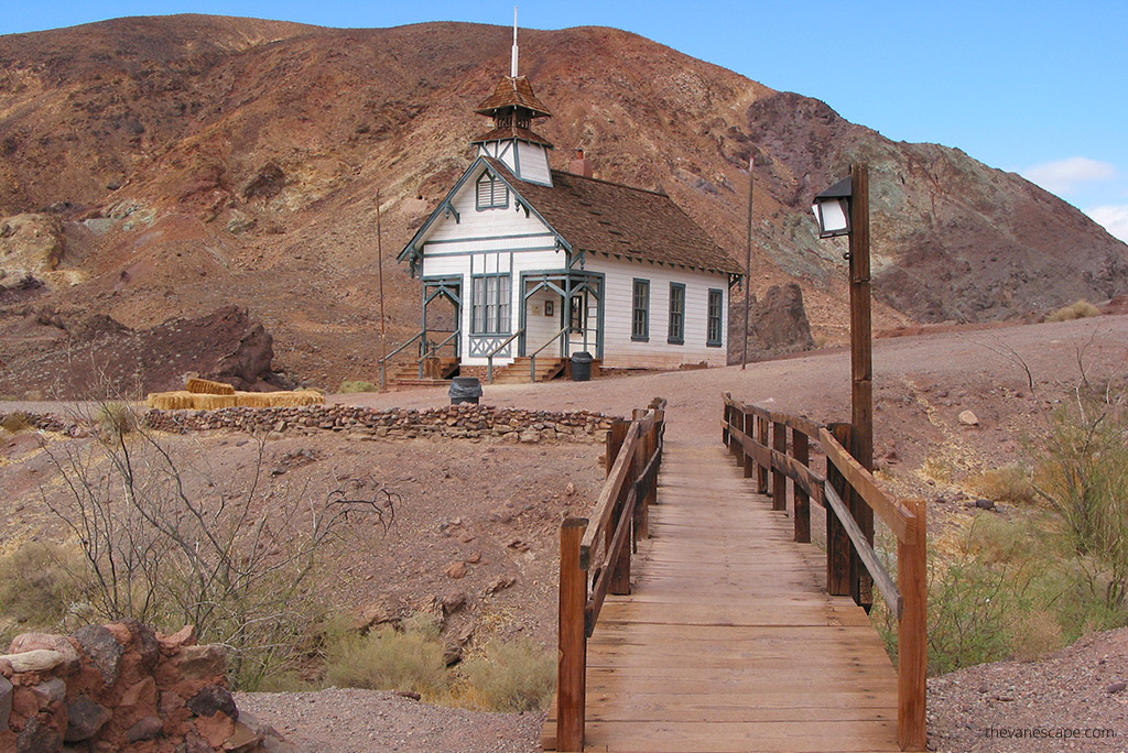 Old church in Calico Ghost Town.