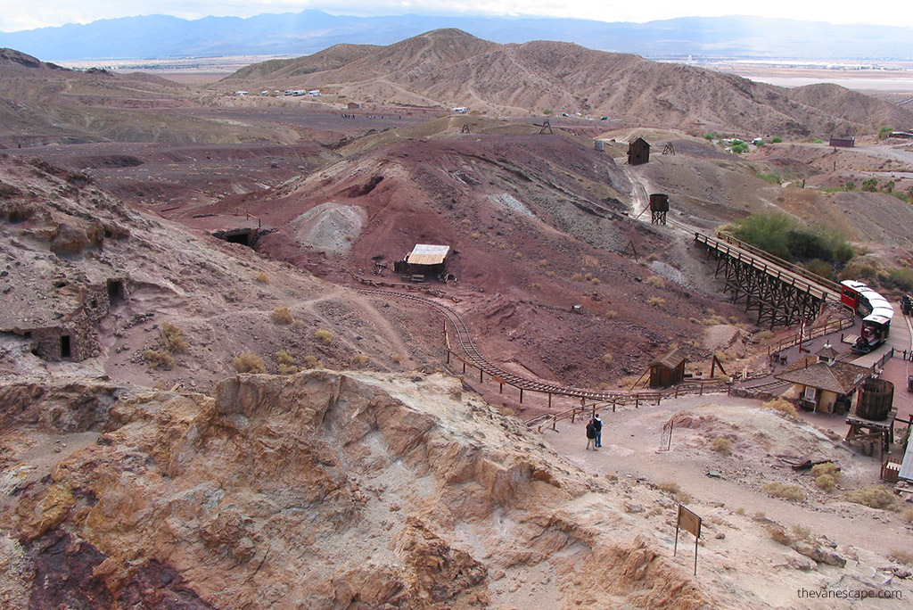 Old train in Calico Ghost Town.