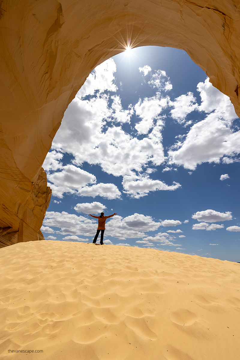 Agnes in Great Chamber Kanab.