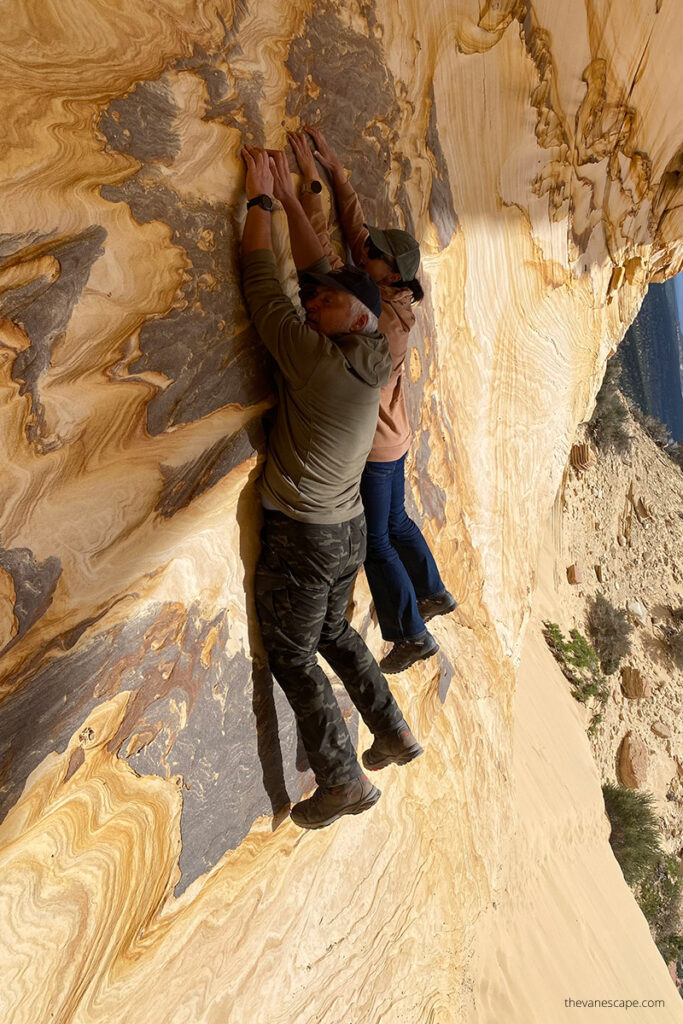 Agnes and Chris in the Great Chamber.