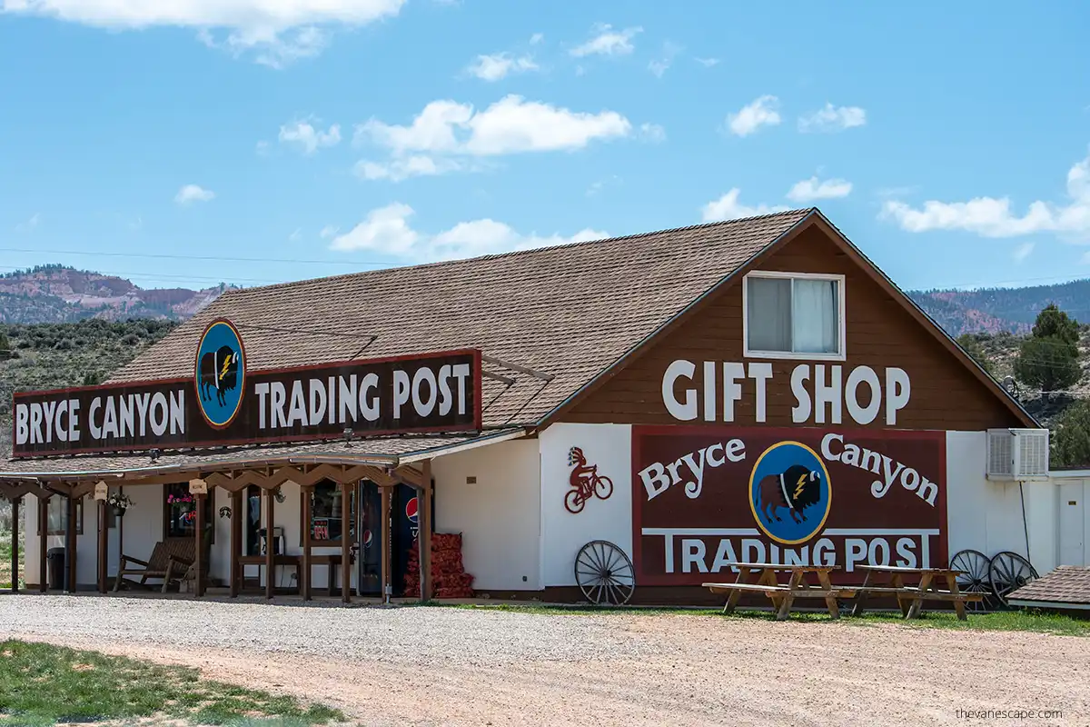 Trading Post in Bryce Canyon City, which is a perfect outdoor town for exploring SOuthern Utah.