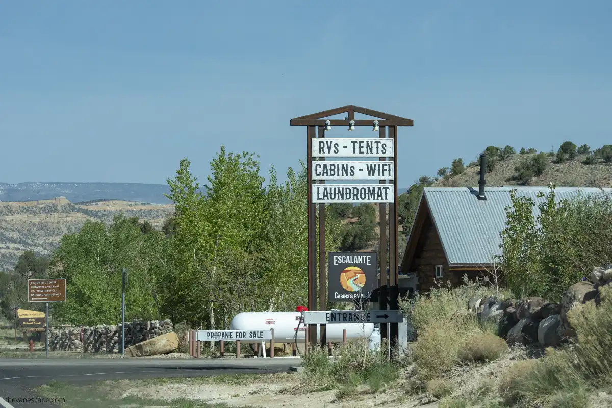 Escalante Cabins and RV Park.