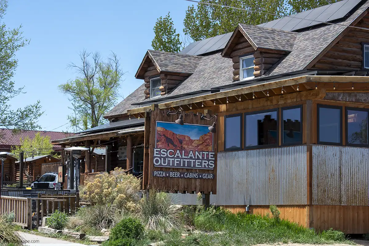 Escalante Outfitters cabins.