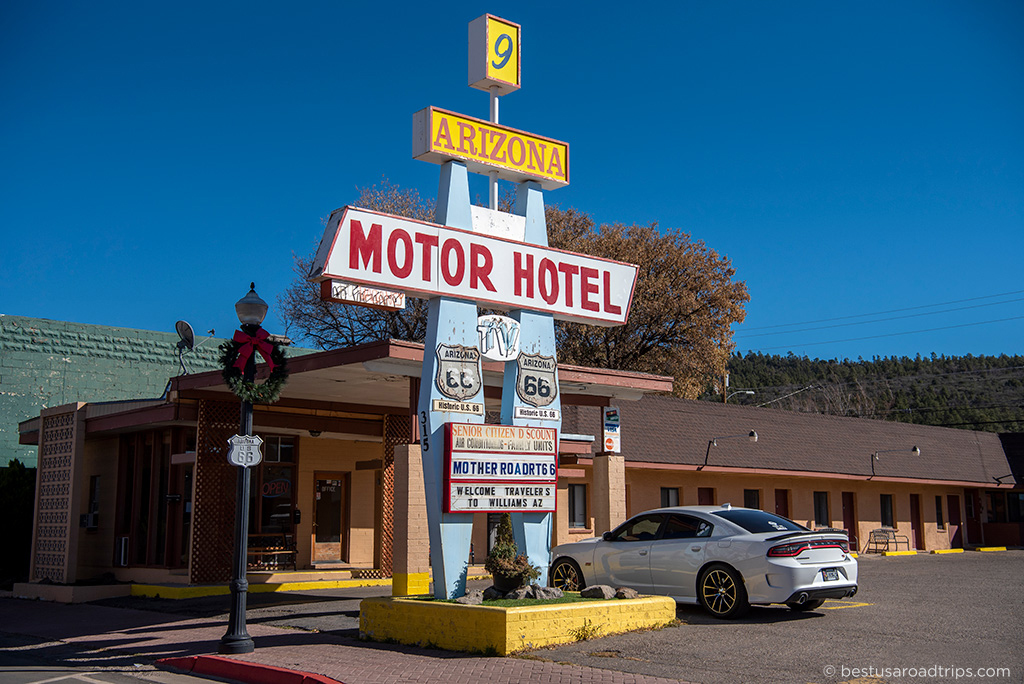 Motel on Route 66 in Arizona.