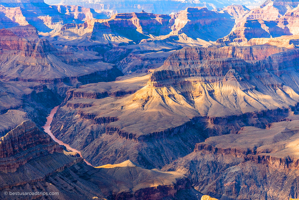 Sunset over Grand Canyon National Park.