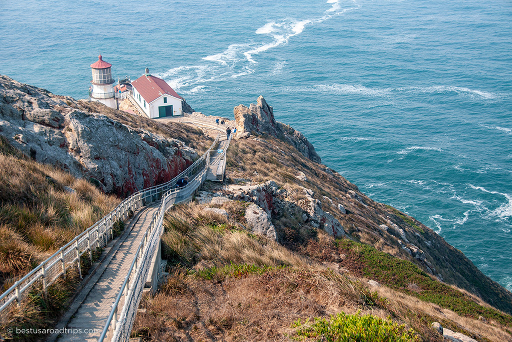 Lighthouse in Point Reyes National Seashore in California.
